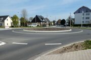 Von-Thünen-Straße – Kreisverkehr, Geplanter Aufstellungsort für den Mann mit Koffer
