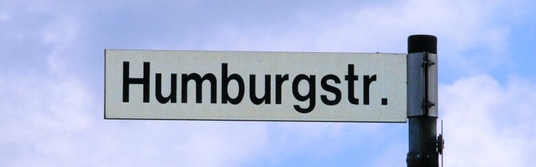 Straßenschild Humburgstraße