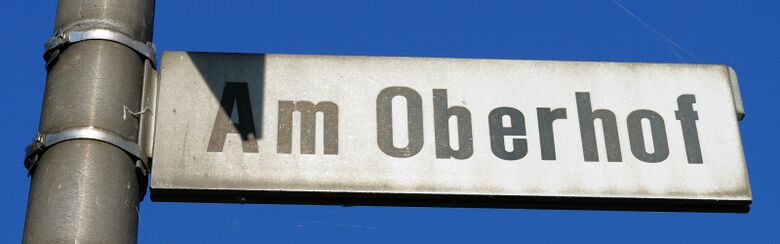 Straßenschild Am Oberhof