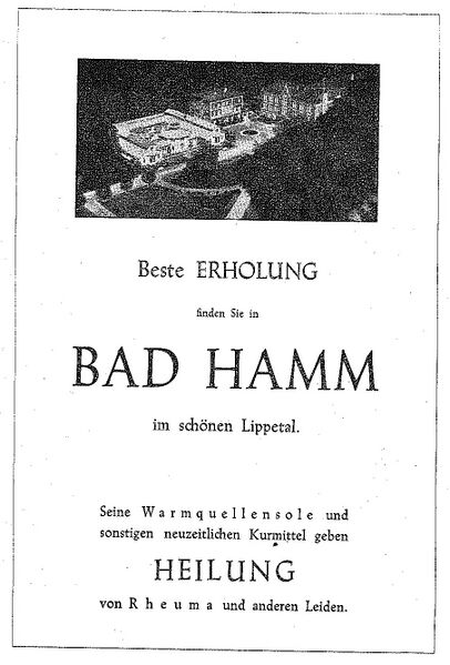 Datei:Bad Hamm Werbeanzeige 1951.JPG