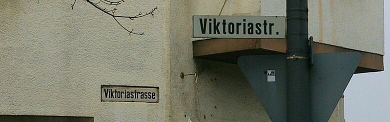 Straßenschild Viktoriastraße