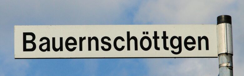 Straßenschild Bauernschöttgen