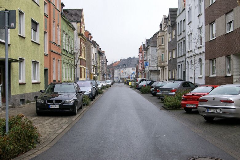 Von-der-Marck-Straße von der Grünstraße aus