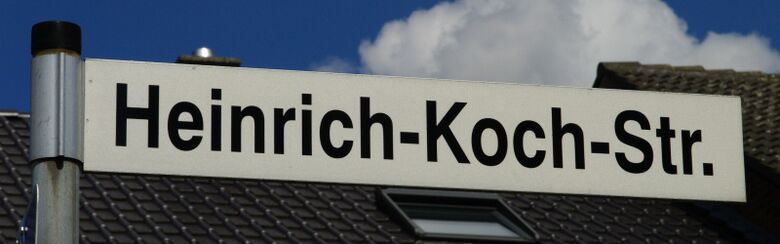 Straßenschild Heinrich-Koch-Straße