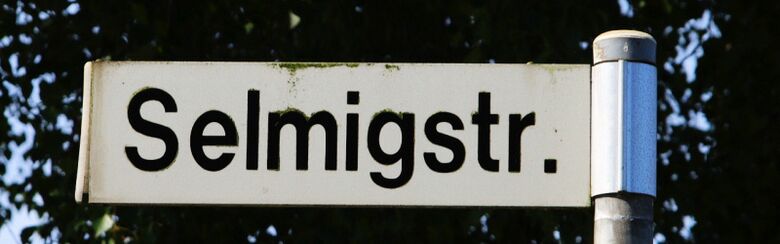 Straßenschild Selmigstraße