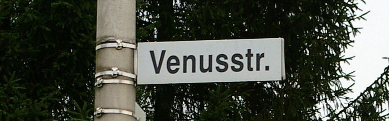 Straßenschild Venusstraße