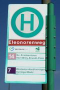 Haltestellenschild Eleonorenweg