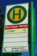 Haltestellenschild Herringer Heide Nr. 168