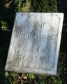 Grabstein des Rektors und Mitbegründers des Kreislehrervereins Hamm Wilhelm Bartholomäus auf dem Ostenfriedhof. Foto: Andreas Schulte
