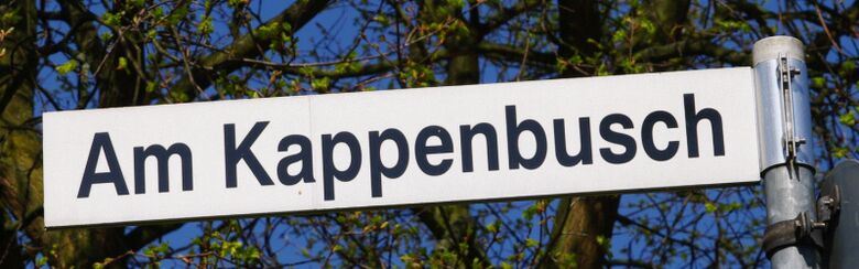 Straßenschild Am Kappenbusch…