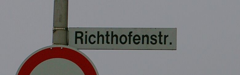 Straßenschild Richthofenstraße
