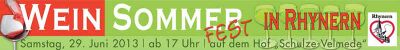 Logo Wein- und Sommerfest Rhynern 2013