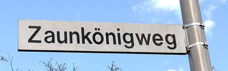 Datei:Straßenschild Zaunkönigweg.jpg