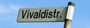 Straßenschild Vivaldistraße