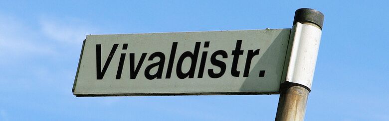Straßenschild Vivaldistraße