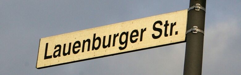 Straßenschild Lauenburger Straße