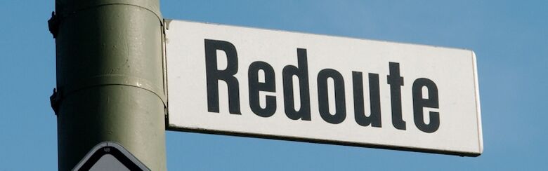 Straßenschild Redoute