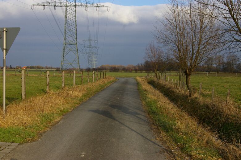 Am Langkamp von der Wambelner Straße aus