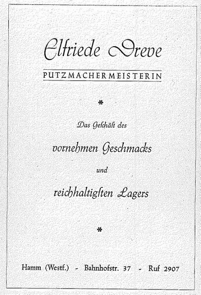 Datei:Elfriede Dreve Werbeanzeige 1951.JPG