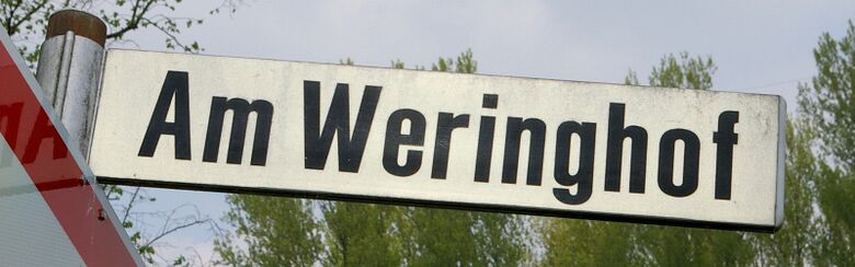 Straßenschild Am Weringhof