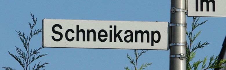 Straßenschild Schneikamp