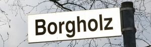 Straßenschild Borgholz