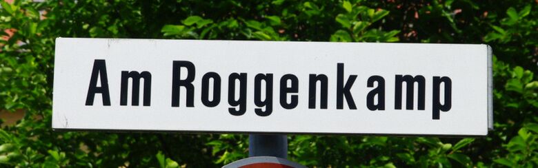 Straßenschild Am Roggenkamp