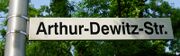 Strassenschild Arthur Dewitz Strasse.jpg
