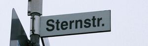 Straßenschild Sternstraße