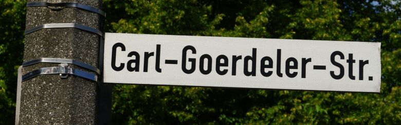 Straßenschild Carl-Goerdeler-Straße